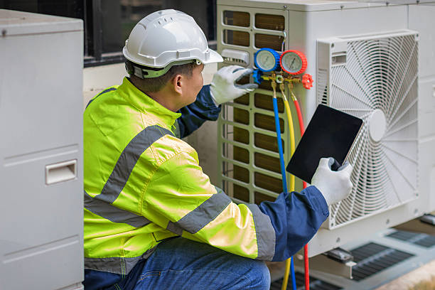 Professional Hvac technician working in Celeste, TX